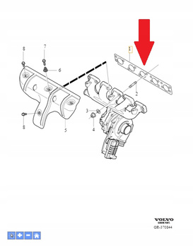 Volvo OE 30729340 uszczelka kolektora wydechowego