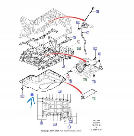 Miska olejowa - Ford Mondeo Mk3 Transit Mk5/Mk6_1706974_BK2Q-6675-AA