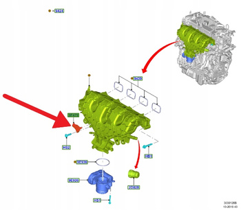 CZUJNIK CIŚNIENIA DOŁADOWANIA 1.0 2.0 2.3 EB FORD 2224401 _ K2GA-9F479-BB