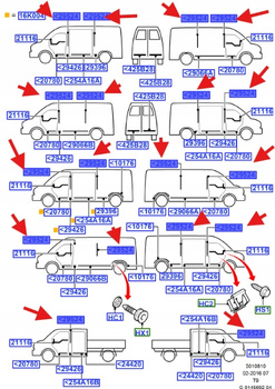 LISTWA 32MM 625MM TRANSIT 2000-14 4057265 _ YC15-V29524-AFJAJ9