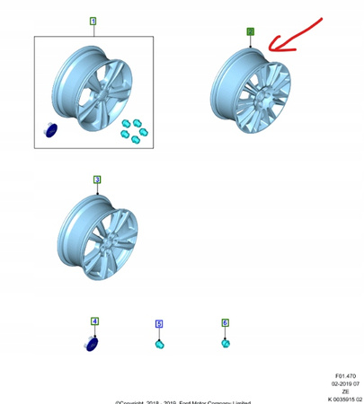 FELGA ALUMINIOWA 17" 7,5J FORD KUGA Mk2_2237593_CJ5C-1007-F1B