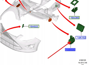 MODUŁ STEROWNIKA NAPIĘCIA FORD FOCUS 2011- 2018 1880916 _ BV6T-14B526-AC