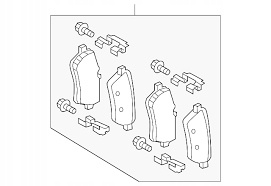 KLOCKI HAMULCOWE A0004205204 MERCEDES GLC 63
