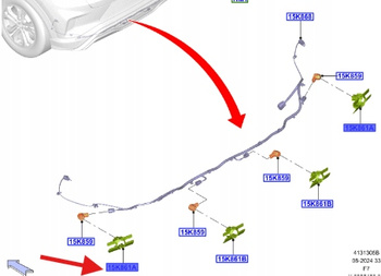 KOSZYK CZUJNIKA PRAKOWANIA PRZÓD TYŁ PUMA 20- 2448826 _ L1TT-15K871-EC5UAW