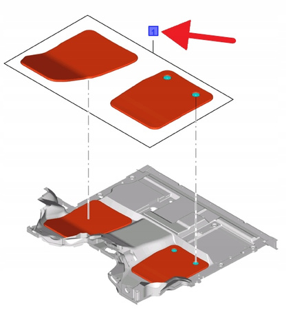 DYWANIKI GUMOWE PRZÓD TRANSIT CUSTOM 2016- OE 2097670 _ AMGK2J-B130B18-UA3
