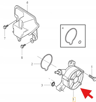 POMPA VACUM D4 D5 VOLVO S60 V60 2011- XC60 XC70 XC90 S40 S80 OE 31375106