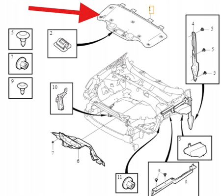 WYGŁUSZENIE MASKI SILNIKA VOLVO XC40 EX40 2018- EC40 C40 2022- OE 32347589