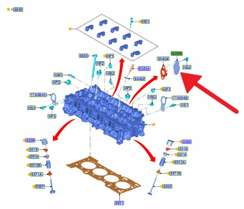 POKRYWA REGULACJI PODCIŚNIENIA 2.3 EB FOCUS 2019- 2373904 _ KX7E-9J490-AA