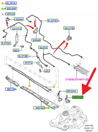 PRZEWÓD PALIWA 1.6 1.8 2.0 TDCI SMAX MONDEO 10- OE 1683970 _ AG9N-9B324-AA