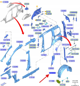 NADKOLE PRAWY TYŁ TRANSIT CONNECT 2022- 2626776 _ VWN3CA-28344-EA