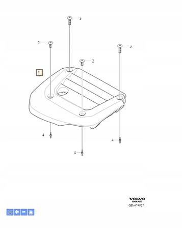 Obudowa silnika Volvo OE 32138976