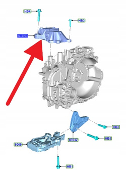 ŁAPA PODUSZKA SKRZYNI BIEGÓW FORD FOCUS 2018- OE 2376719 _ JX61-7M121-DE