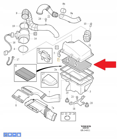 Volvo OE 30636833 filtr powietrza