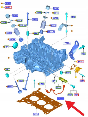 CZUJNIK TEMPERATURY GŁOWICY 1.0 EB FORD OE 5298429 _ D2BA-6G004-AA