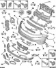LISTWY OZDOBNE ZADERZAKA KPL CITROEN C5 AIRCROSS OE 1638495480