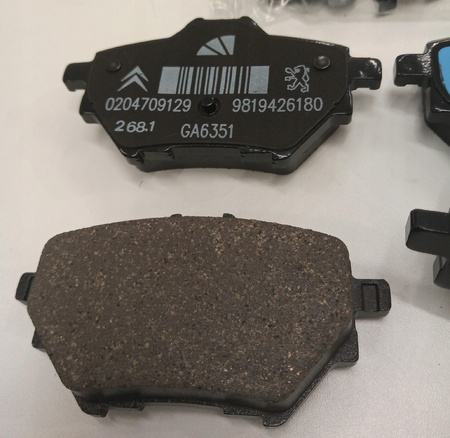 Klocki hamulcowe tylne Citroen/Peugeot C4 308 OE 1678167980