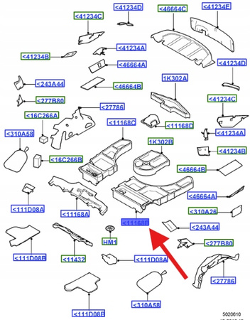 STYROPIAN BAGAŻNIKA FORD MONDEO SEDAN 2007- OE 1469664 _ 7S71-F11169-BD