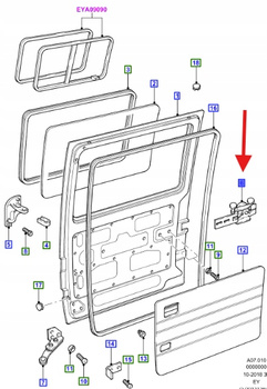 ROLKA LEWA TRANSIT 1991-2000 1057329 _ 86VB-V268K35-AG