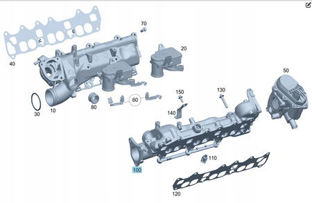 Mercedes-Benz OE 6420906637 Kolektor dolotowy 642