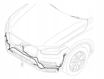 WIĄZKA INSTALACJA ZDERZAKA PRZÓD VOLVO XC90 2020- OE 32217290