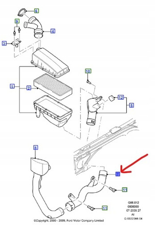 PRZEWÓD DOLOTOWY FORD MONDEO Mk3 2000-2007_1420154_2S71-9A675-LB