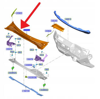 PODSZYBIE GÓRNE FORD KUGA ESCAPE 2020- 2496205 _ LV4B-S02216-EG5JA6