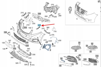 ŚLIZG ZDERZAKA LEWY PRZÓD MERCEDES VITO W447 W448 OE A4478850118