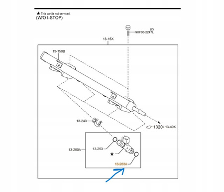 Uszczelka O-Ring wtryskiwacza - Mazda 3 BL BK_L3Y213253