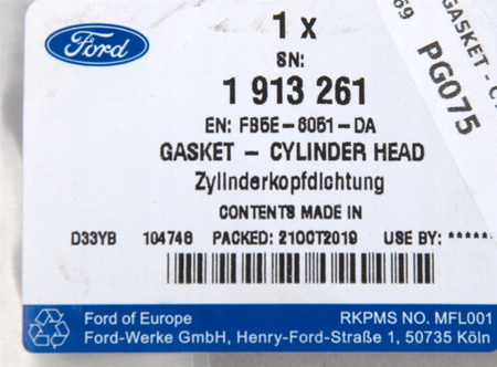 USZCZELKA GŁOWICY FORD KUGA Mk2 2016- 2.0 EB OE_1913261_FB5E-6051-DA