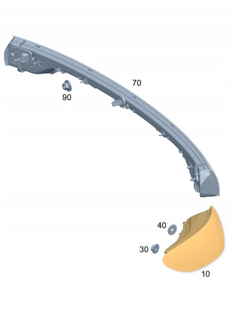 Mercedes-Benz OE A2939062201 lampa tylna P