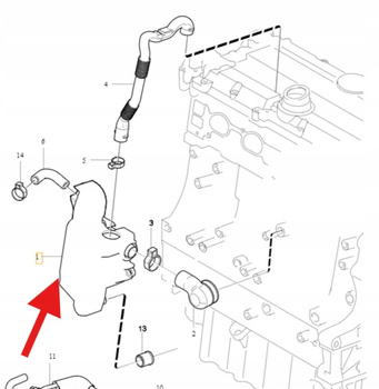 SEPARATOR OLEJU ODMA 2.4 B5 VOLVO S60 S80 V70 2003- OE 31319991