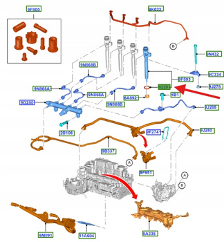 PODKŁADKA WTRYSKIWACZA FORD RÓŻNE MODELE 1715204 _ 9M5Q-9E568-BA