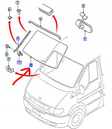 SZYBA PRZÓD OGRZEWANA FORD TRANSIT 2000-2006 _4557439_YC15-V03100-BG