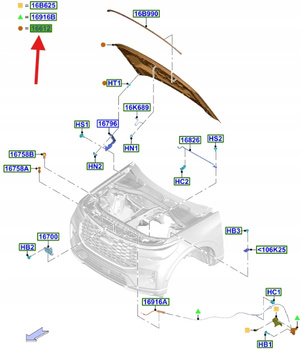 MASKA PRZEDNIA FORD EXPLORER 2024- 2380050 _ LB5B-S16612-AC