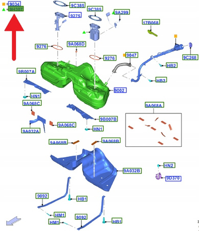 POMPA PALIWA W ZBIORNIKU 2.3 EB MUSTANG 2015- OE 2311844 _ FR3C-9H307-AG