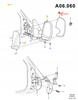 OBUDOWA LUSTERKA LEWA STRONA FORD TRANSIT MK4_7150756A_94VB-17C728-AB