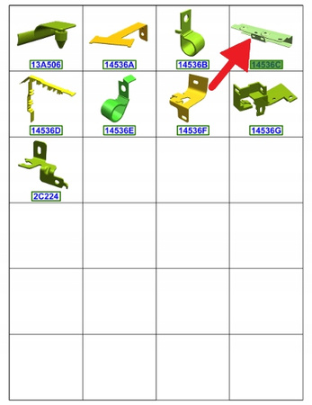 WSPORNIK ZACISK KABLOWY FORD MUSTANG 2015- 23- 2137973 _ JR3T-14536-HB