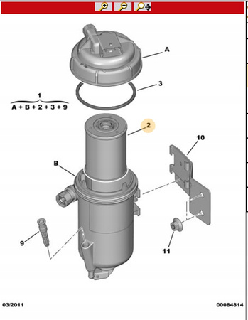 Filtr paliwa oryginał Citroen Jumper III 2,2 3,0 OE 1631487880