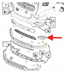 LEWA KRATKA ZAŚLEPKA HALOGENU ZDERZAKA VOLVO XC40 EX40 2018- OE 31449343