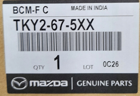 Moduł BCM - Mazda 3 2012_TKY2675XX