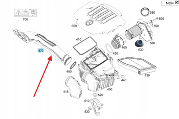 WLOT DOLOT POWIETRZA MERCEDES GLA GLB W247 OE A6540942097