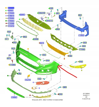 ZDERZAK PRZEDNI FORD S-MAX Mk2 2015-_2239151_EM2B-17H772-AFXWAA