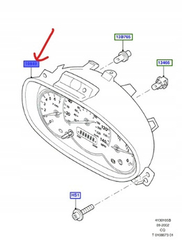 LICZNIK ZEGARY KIEROWCY FORD KA Mk1 2002-2008 _ 1406639 _ 3S5T-10849-CH
