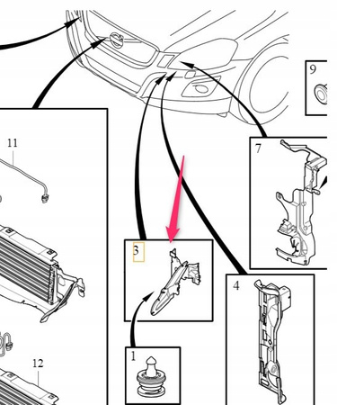 LEWA KIEROWNICA POWIETRZA VOLVO XC60 2007- OE 31383684