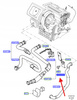 PRZEWÓD WODNY NAGRZEWNICY 1.6 TDCi FOCUS C-MAX 1256698 _ 3M5H-18C553-AHE
