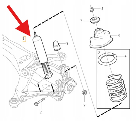 AMORTYZATOR NIVOMAT TYLNY VOLVO XC90 2003- OE 30683451