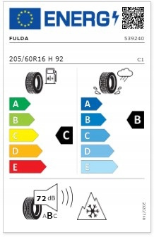 OPONA Fulda Kristall Control HP2 205/60R16 92 H FORD