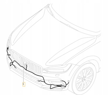 WIĄZKA INSTALACYJNA ZDERZAKA PRZEDNIEGO VOLVO XC60 2024- OE 32374242