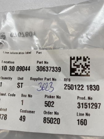 Uszczelniacz chłodnicy oleju V50, S80, V40, V70