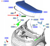 ZACZEP ZAMKA MASKI FORD EDGE Mk2 2016- 5331821 _ FT4B-16A944-AB